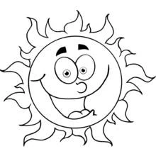 Coloriage Soleil (Nature et saisons) #157978 à imprimer et colorier