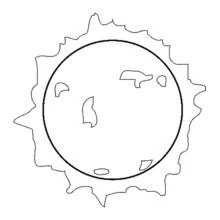 Coloriage Soleil (Nature et saisons) #157991 à imprimer et colorier