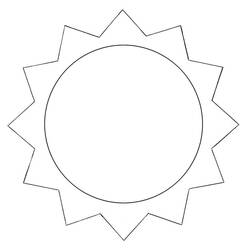 Coloriage Soleil (Nature et saisons) #172443 à imprimer et colorier