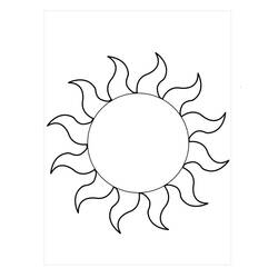 Coloriage Soleil (Nature et saisons) #172460 à imprimer et colorier