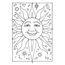 Coloriage Soleil (Nature et saisons) #172477 à imprimer et colorier