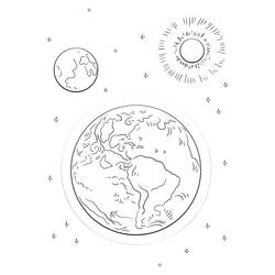 Coloriage Soleil (Nature et saisons) #172478 à imprimer et colorier