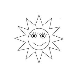 Coloriage Soleil (Nature et saisons) #172488 à imprimer et colorier