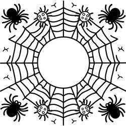 Dessin à colorier: Toile d’Araignée (Nature et saisons) #204200 - Coloriages à Imprimer Gratuits