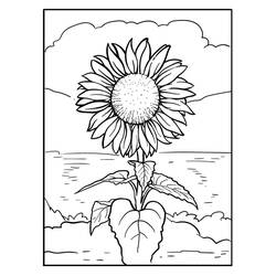 Dessins à colorier: Tournesol - Coloriages à Imprimer Gratuits