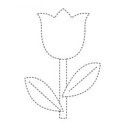 Dessin à colorier: Tulipe (Nature et saisons) #161617 - Coloriages à Imprimer Gratuits