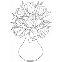 Coloriage Tulipe (Nature et saisons) #161630 à imprimer et colorier