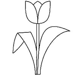Dessin à colorier: Tulipe (Nature et saisons) #161668 - Coloriages à Imprimer Gratuits