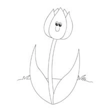 Coloriage Tulipe (Nature et saisons) #161686 à imprimer et colorier