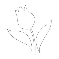 Dessin à colorier: Tulipe (Nature et saisons) #161710 - Coloriages à Imprimer Gratuits
