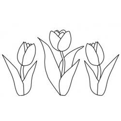 Dessin à colorier: Tulipe (Nature et saisons) #161755 - Coloriages à Imprimer Gratuits