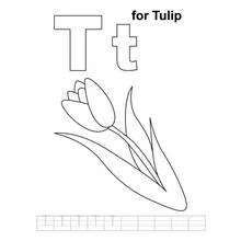 Coloriage Tulipe (Nature et saisons) #161796 à imprimer et colorier