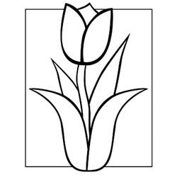 Coloriage Tulipe (Nature et saisons) #174115 à imprimer et colorier