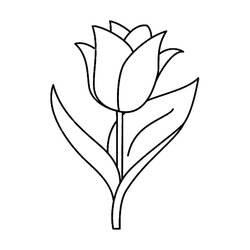 Coloriage Tulipe (Nature et saisons) #174120 à imprimer et colorier