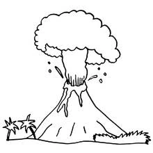 Dessin à colorier: Volcan (Nature et saisons) #166565 - Coloriages à Imprimer Gratuits