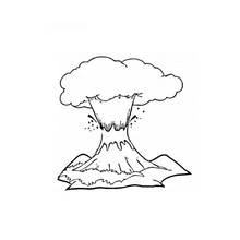 Dessin à colorier: Volcan (Nature et saisons) #166569 - Coloriages à Imprimer Gratuits