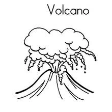 Dessin à colorier: Volcan (Nature et saisons) #166572 - Coloriages à Imprimer Gratuits