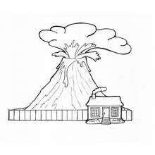 Dessin à colorier: Volcan (Nature et saisons) #166574 - Coloriages à Imprimer Gratuits