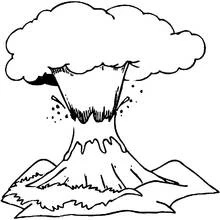 Dessin à colorier: Volcan (Nature et saisons) #166579 - Coloriages à Imprimer Gratuits