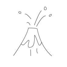 Dessin à colorier: Volcan (Nature et saisons) #166582 - Coloriages à Imprimer Gratuits