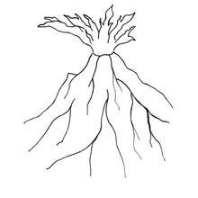 Dessin à colorier: Volcan (Nature et saisons) #166584 - Coloriages à Imprimer Gratuits