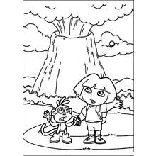 Dessin à colorier: Volcan (Nature et saisons) #166585 - Coloriages à Imprimer Gratuits