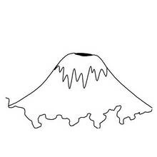 Dessin à colorier: Volcan (Nature et saisons) #166622 - Coloriages à Imprimer Gratuits