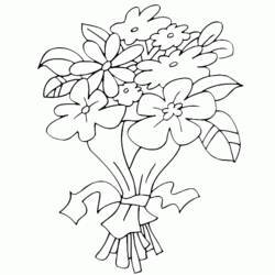 Dessin à colorier: Bouquet de fleurs (Nature) #160807 - Coloriages à imprimer