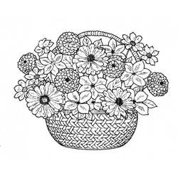 Dessin à colorier: Bouquet de fleurs (Nature) #160875 - Coloriages à imprimer