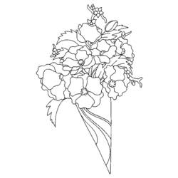 Dessin à colorier: Bouquet de fleurs (Nature) #160878 - Coloriages à Imprimer Gratuits
