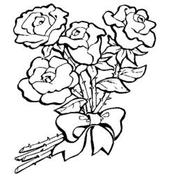 Dessin à colorier: Bouquet de fleurs (Nature) #160989 - Coloriages à Imprimer Gratuits