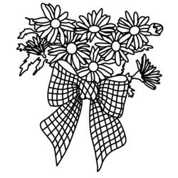 Dessin à colorier: Bouquet de fleurs (Nature) #161016 - Coloriages à Imprimer Gratuits