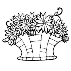 Dessin à colorier: Bouquet de fleurs (Nature) #161038 - Coloriages à Imprimer Gratuits