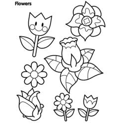 Dessin à colorier: Fleurs (Nature) #155009 - Coloriages à Imprimer Gratuits