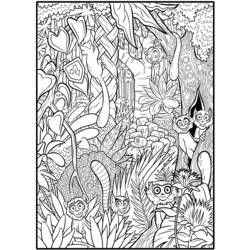 Dessin à colorier: Forêt (Nature) #157017 - Coloriages à Imprimer Gratuits