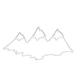 Dessin à colorier: Montagne (Nature) #156484 - Coloriages à imprimer