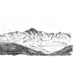 Dessin à colorier: Montagne (Nature) #156548 - Coloriages à imprimer