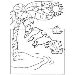 Dessin à colorier: Palmier (Nature) #161160 - Coloriages à imprimer