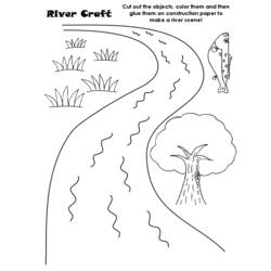 Dessin à colorier: Rivière (Nature) #159266 - Coloriages à imprimer