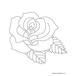 Dessin à colorier: Roses (Nature) #161904 - Coloriages à Imprimer Gratuits