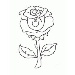 Dessin à colorier: Roses (Nature) #161920 - Coloriages à Imprimer Gratuits
