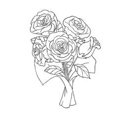 Dessin à colorier: Roses (Nature) #161929 - Coloriages à Imprimer Gratuits