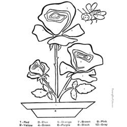 Dessin à colorier: Roses (Nature) #162043 - Coloriages à Imprimer Gratuits