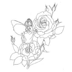 Dessin à colorier: Roses (Nature) #162064 - Coloriages à Imprimer Gratuits