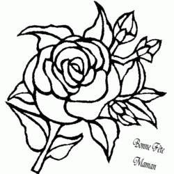 Dessin à colorier: Roses (Nature) #162078 - Coloriages à Imprimer Gratuits