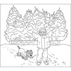 Dessin à colorier: Saison Hiver (Nature) #164528 - Coloriages à Imprimer Gratuits