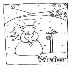 Dessin à colorier: Saison Hiver (Nature) #164641 - Coloriages à Imprimer Gratuits