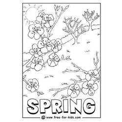 Dessin à colorier: Saison Printemps (Nature) #164859 - Coloriages à Imprimer