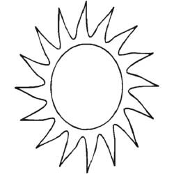 Dessin à colorier: Soleil (Nature) #157918 - Coloriages à Imprimer