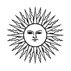 Dessin à colorier: Soleil (Nature) #157958 - Coloriages à imprimer